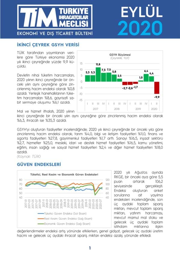 Eylül 2020 Bülteni 