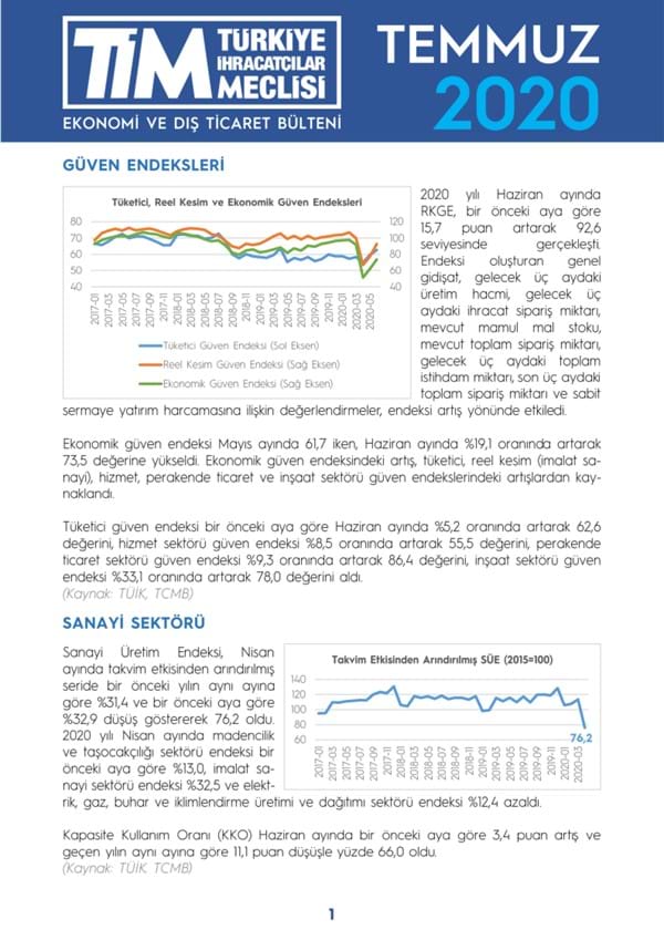 Temmuz 2020 Bülteni 