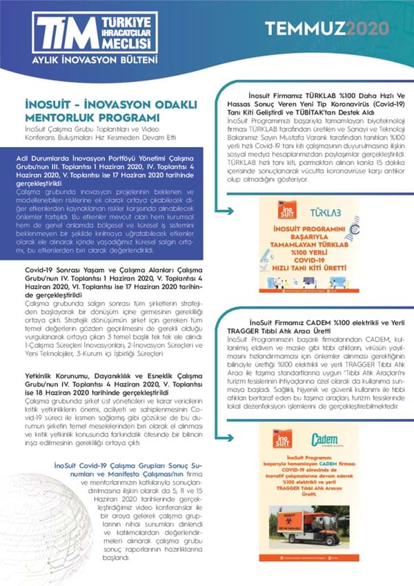 Temmuz Bülteni 