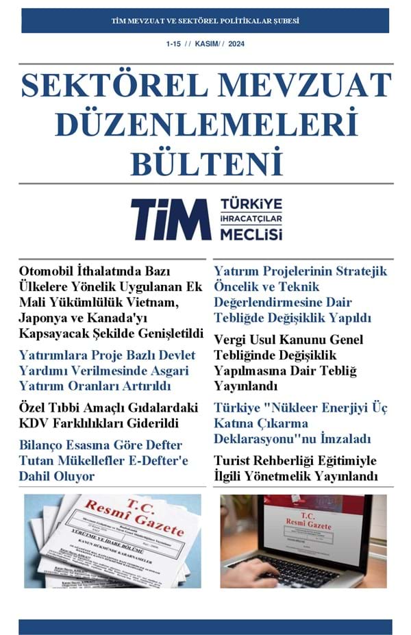 1-15 Kasım 2024 Bülteni 