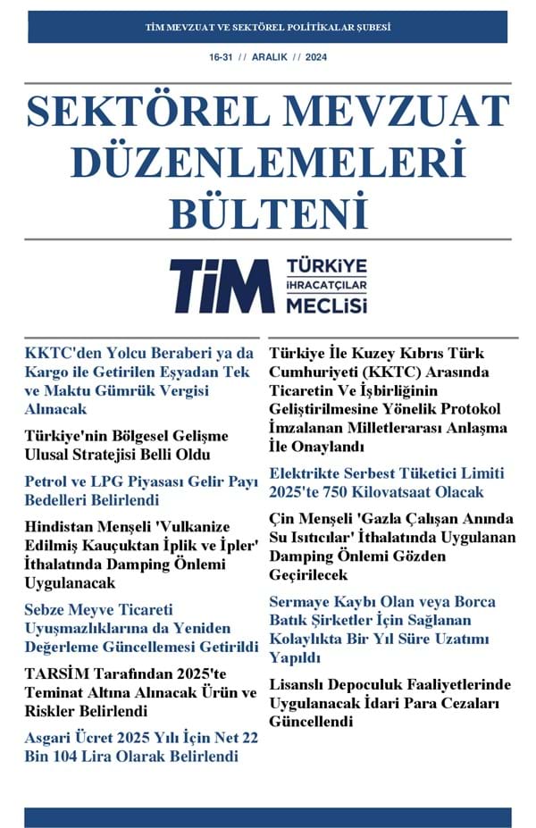 16-31 Aralık 2024 Bülteni 