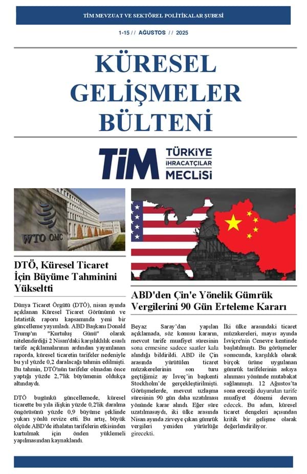 1-15 Ağustos 2025 Bülteni 