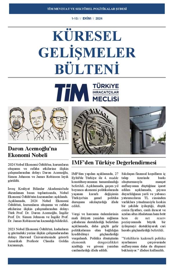 1-15 Ekim 2024 Bülteni 