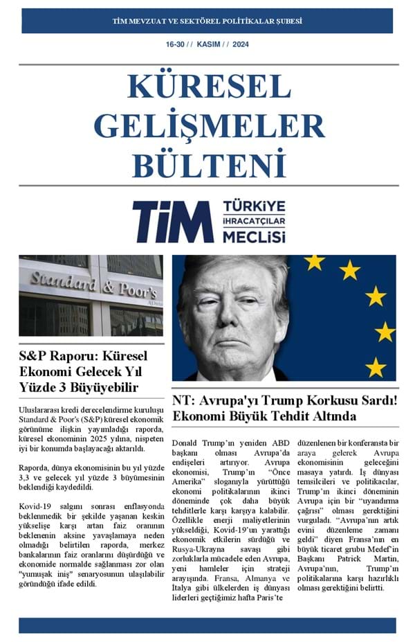 16-30 Kasım 2024 Bülteni 