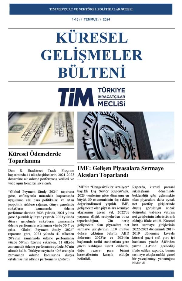 1-15 Temmuz 2024 Bülteni 